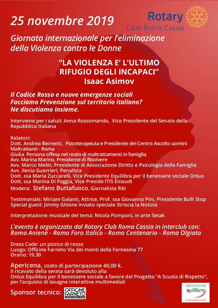 Giornata Internazionale per l'eliminazione della Violenza Contro le Donne