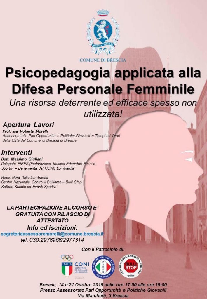 Psicopedagogia applicata alla difesa personale femminile